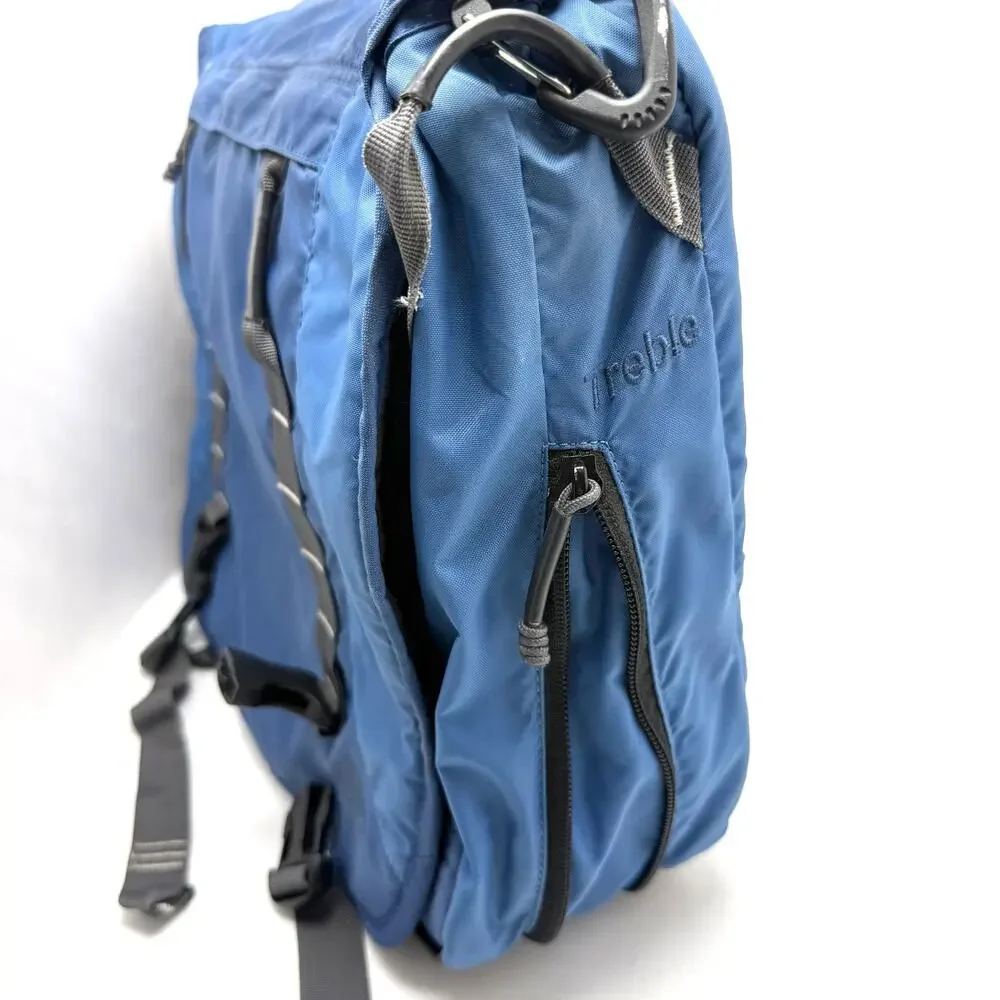 Kelty Treble Crossbody Messenger Bag Expandable Travel Organizer Blue Outdoor